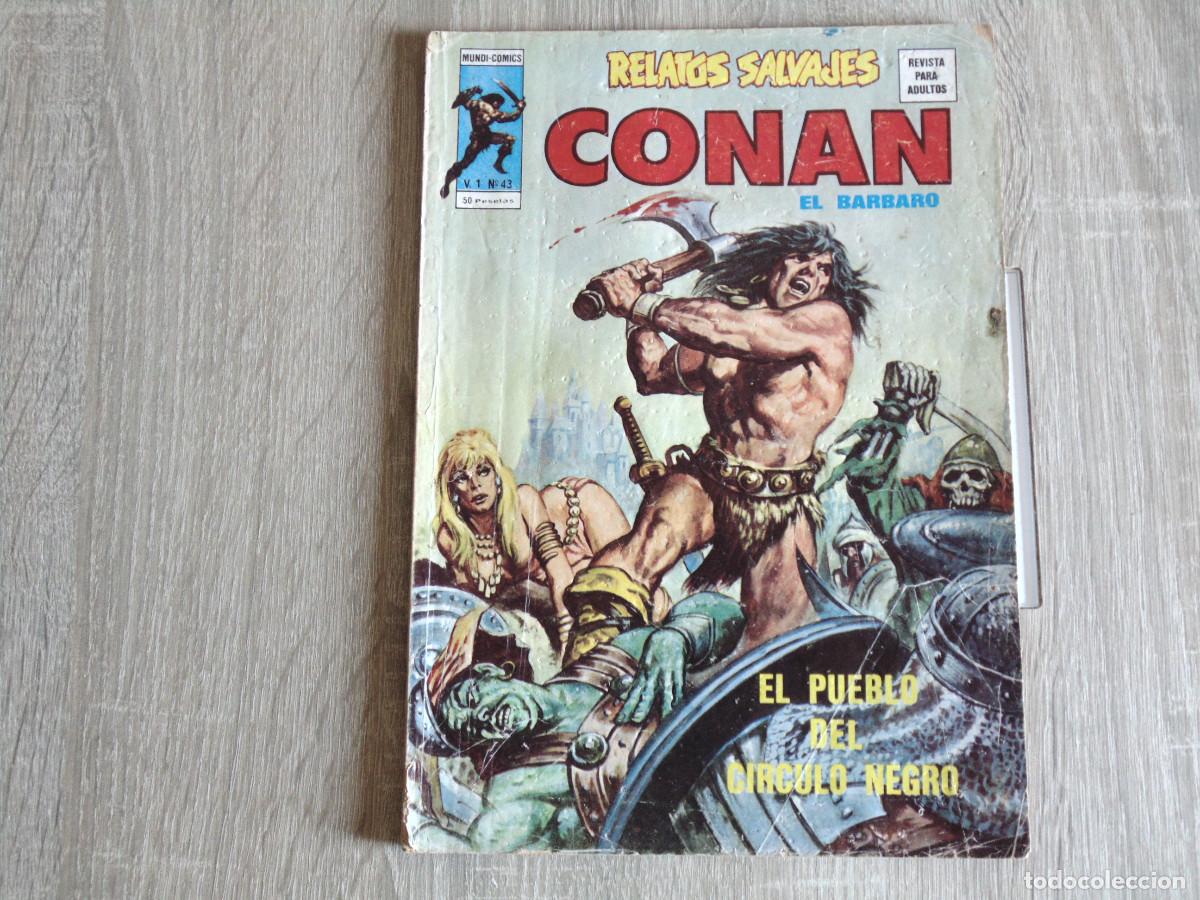 C&oacute;mics: Relatos Salvajes. Conan Vol-1 n&ordm; 43. 1977. Marvel / Vertice.