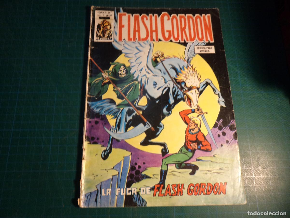 C&oacute;mics: Flash Gordon. Vol 1 n&ordm; 38. Vertice. Con se&ntilde;ales de uso. - Foto 1