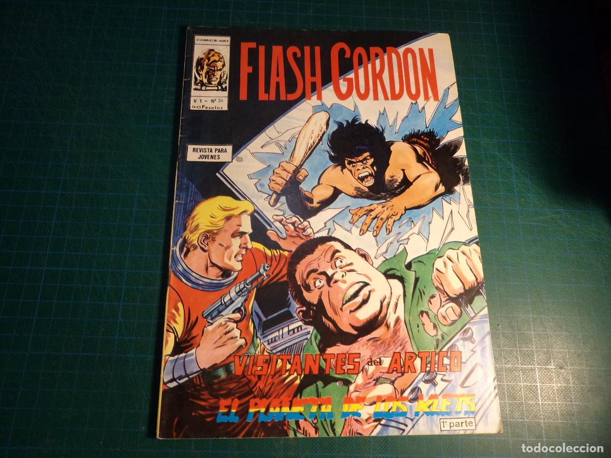 C&oacute;mics: Flash Gordon. Vol 1 n&ordm; 34. Vertice.
