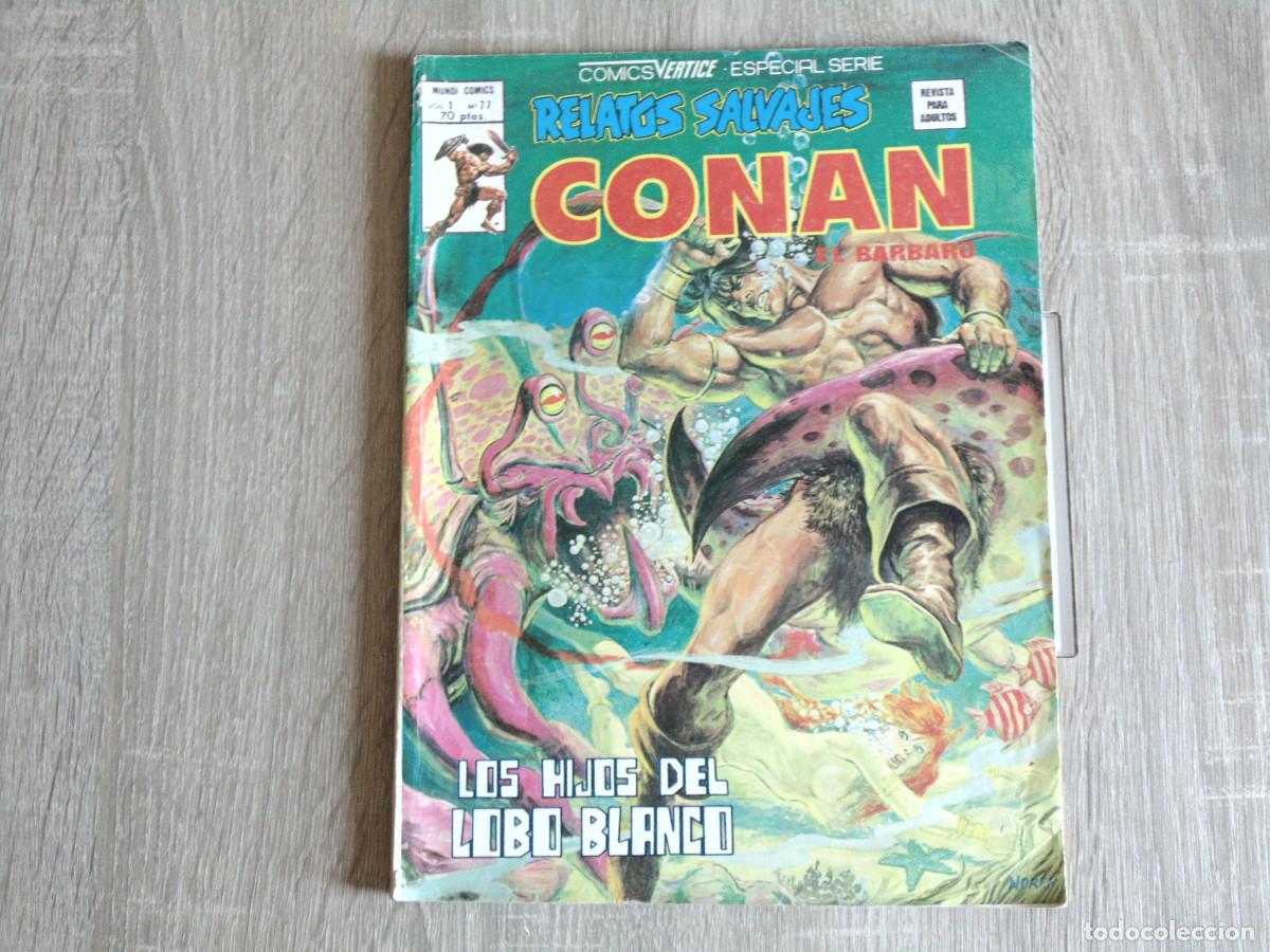 Comics: Relatos Salvajes. Conan Vol-1 n&ordm; 77. 1979. Marvel / Vertice.