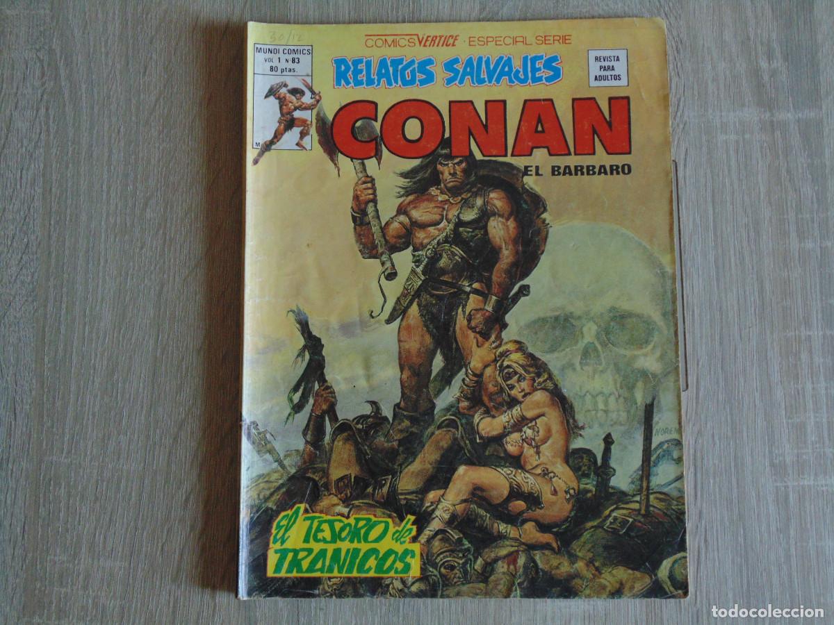 Comics: Relatos Salvajes. Conan Vol-1 n&ordm; 83. 1980. Marvel / Vertice.