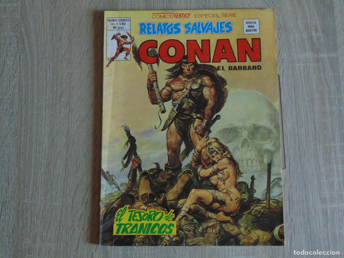 Comics: Relatos Salvajes. Conan Vol-1 n&ordm; 83. 1980. Marvel / Vertice.