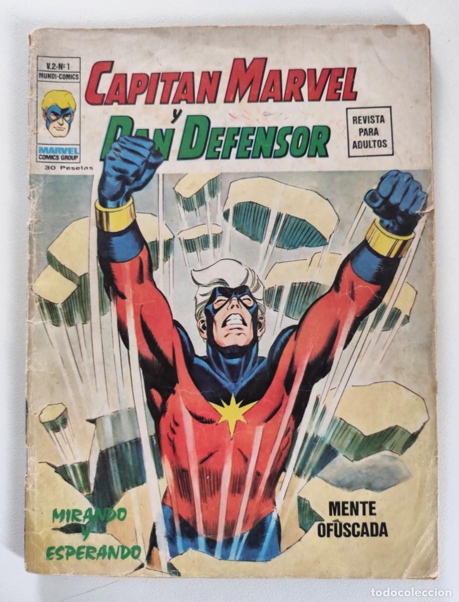 Comics: H&Eacute;ROES MARVEL Vol.2 N&ordm; 1 - CAPITAN MARVEL Y DAN DEFENSOR ~ MARVEL/V&Eacute;RTICE (1975)