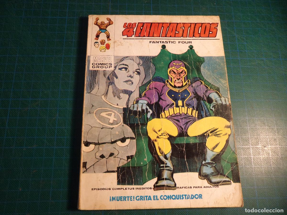 Comics: Los 4 Fantasticos. N&ordm; 52. Vertice. Con se&ntilde;ales de uso.