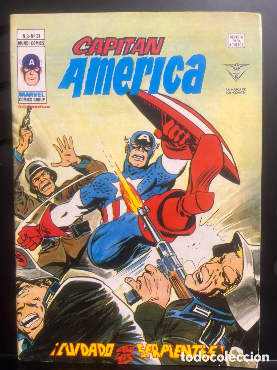 Fumetti: CAPIT&Aacute;N AMERICA VOL.3 N.31 CUIDADO CON LAS SERPIENTES ( 1975/1980 )
