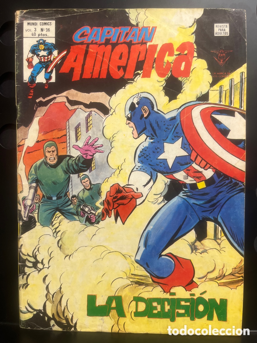 Comics: CAPIT&Aacute;N AMERICA VOL.3 N.36 LA DECISI&Oacute;N ( 1975/1980 )