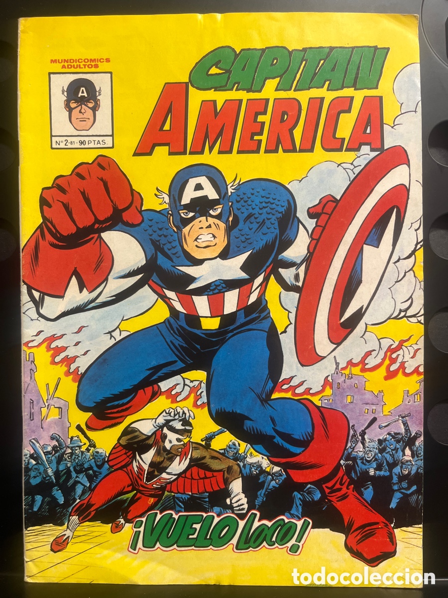 Fumetti: CAPIT&Aacute;N AMERICA VOL.4 N.2 VUELO LOCO A 1984 ( 1981/1982 )