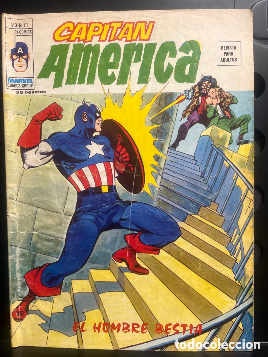 Comics: CAPIT&Aacute;N AMERICA VOL.3 N.11 EL HOMBRE BESTIA ( 1975/1980 )