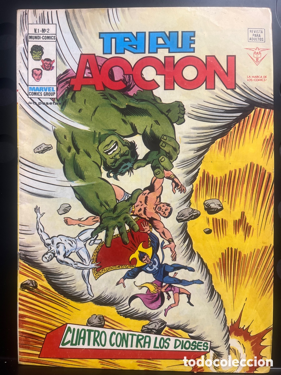 C&oacute;mics: TRIPLE ACCI&Oacute;N VOL.1 N.2 CUATRO CONTRA LOS DIOSES MUNDI-C&Oacute;MICS ( 1979/1981 )