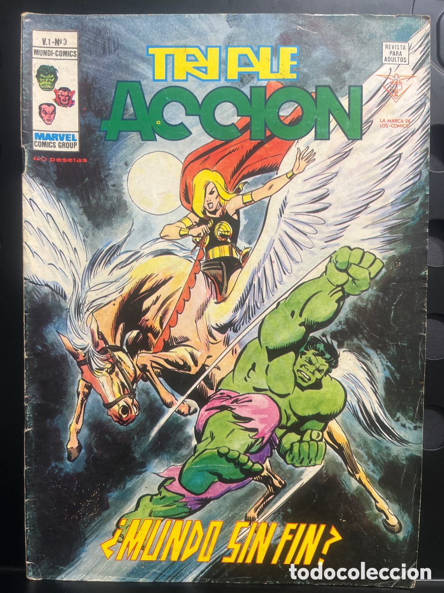 C&oacute;mics: TRIPLE ACCI&Oacute;N VOL.1 N.3 MUNDO SIN FIN MUNDI-C&Oacute;MICS ( 1979/1981 )