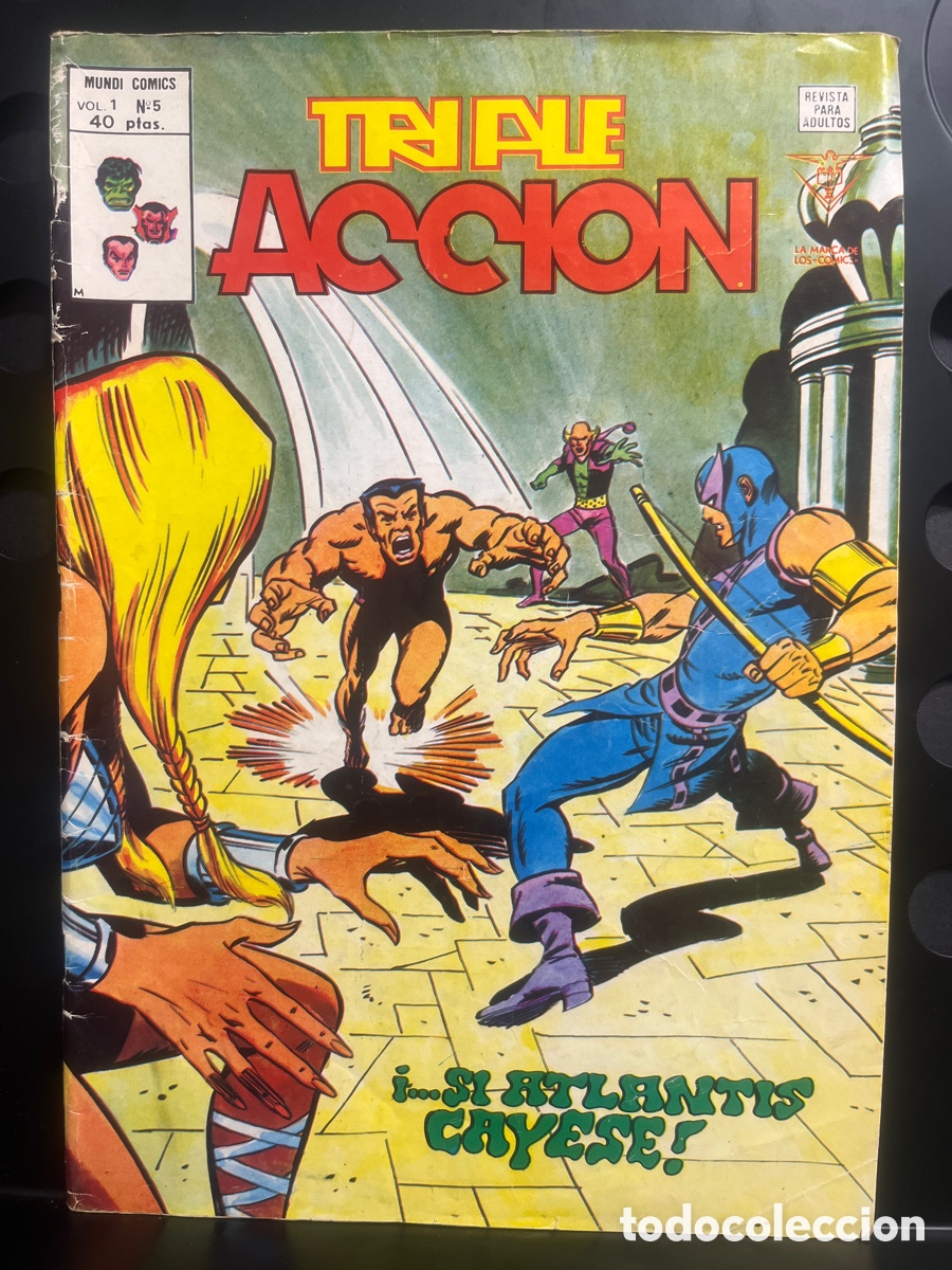 C&oacute;mics: TRIPLE ACCI&Oacute;N VOL.1 N.5 DI ATLANTIS CAYESE MUNDI-C&Oacute;MICS ( 1979/1981 )