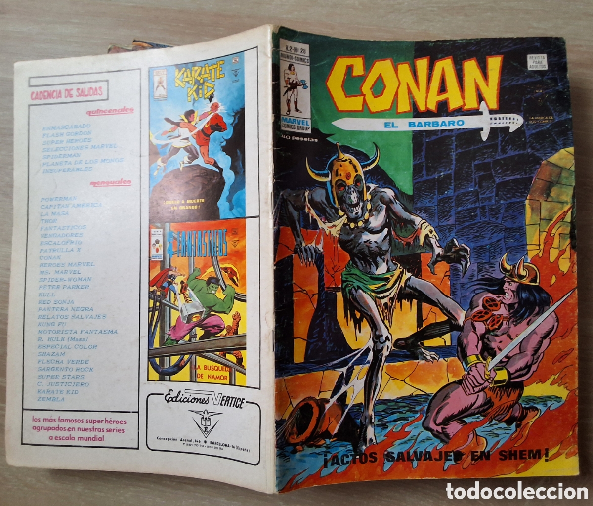 Comics : Conan el barbaro comic volumen 2 n&uacute;mero 28 edita vertice