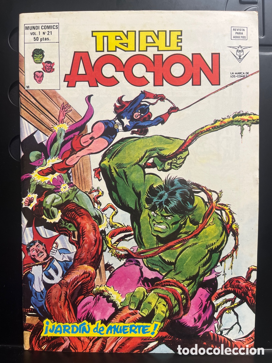 Comics: TRIPLE ACCI&Oacute;N VOL.1 N.21 JARD&Iacute;N DE MUERTE MUNDI-C&Oacute;MICS ( 1979/1981 )