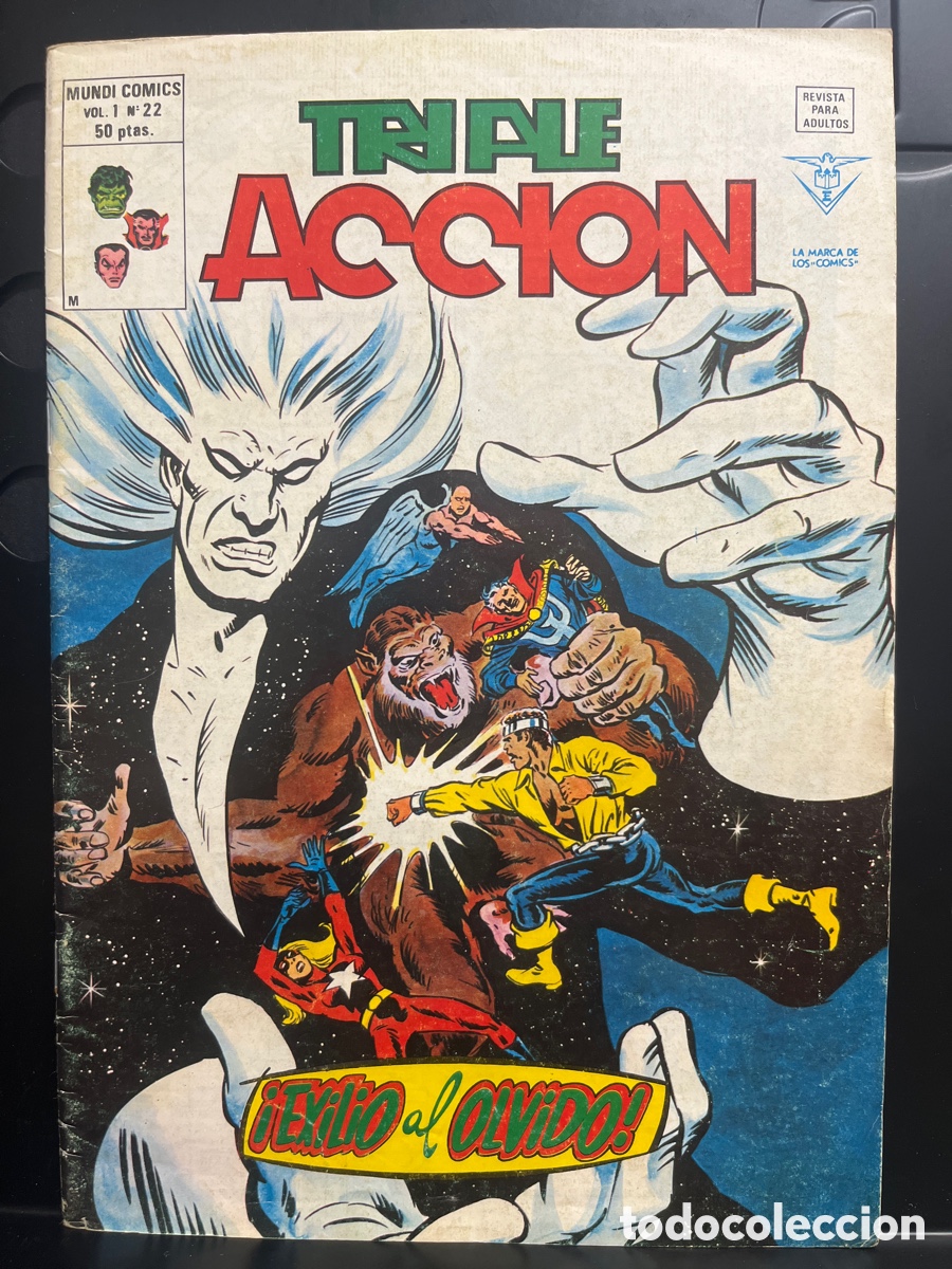 Comics: TRIPLE ACCI&Oacute;N VOL.1 N.22 EXILIO AL OLVIDO MUNDI-C&Oacute;MICS ( 1979/1981 )