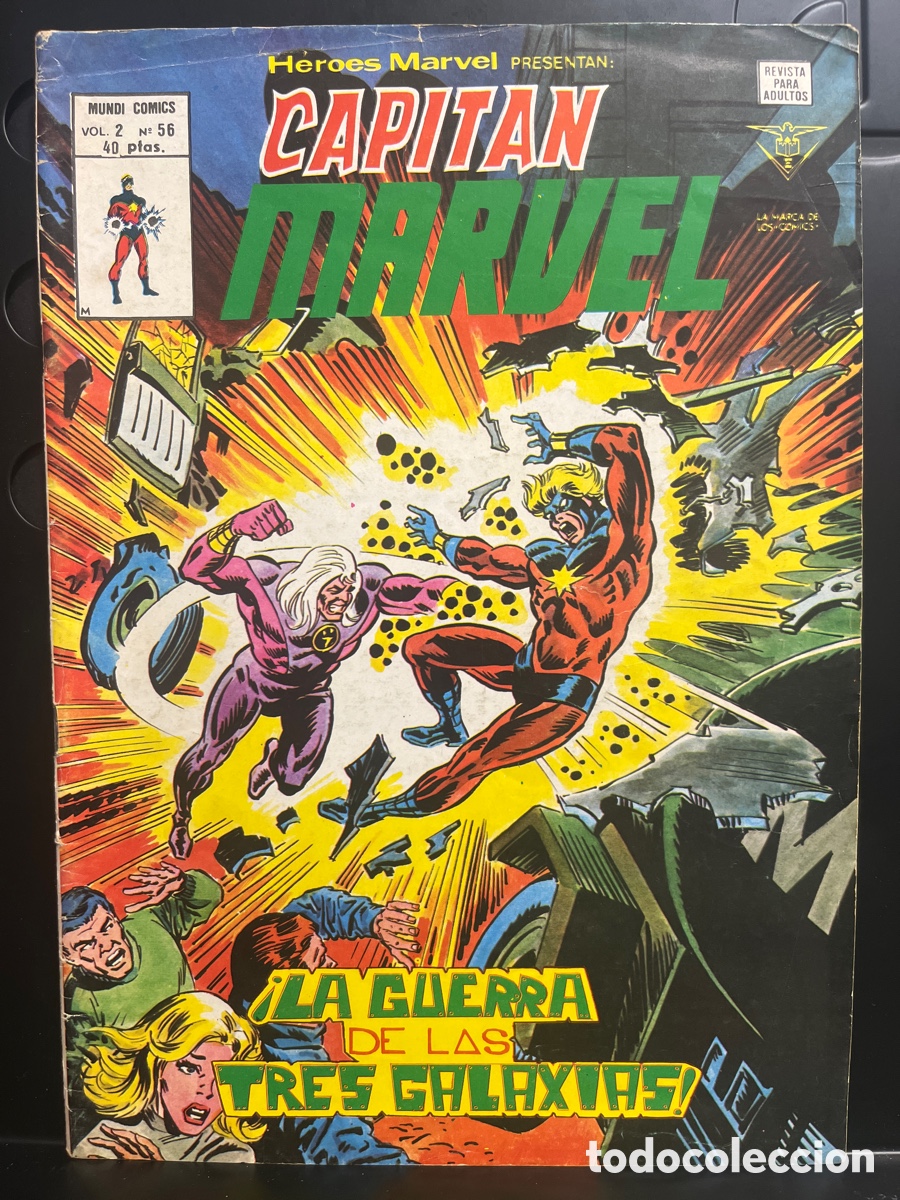 Comics: H&Eacute;ROES MARVEL PRESENTAN VOL.2 N.56 CAPIT&Aacute;N MARVEL : LA GUERRA DE LAS TRES GALAXIAS (1975/1980)