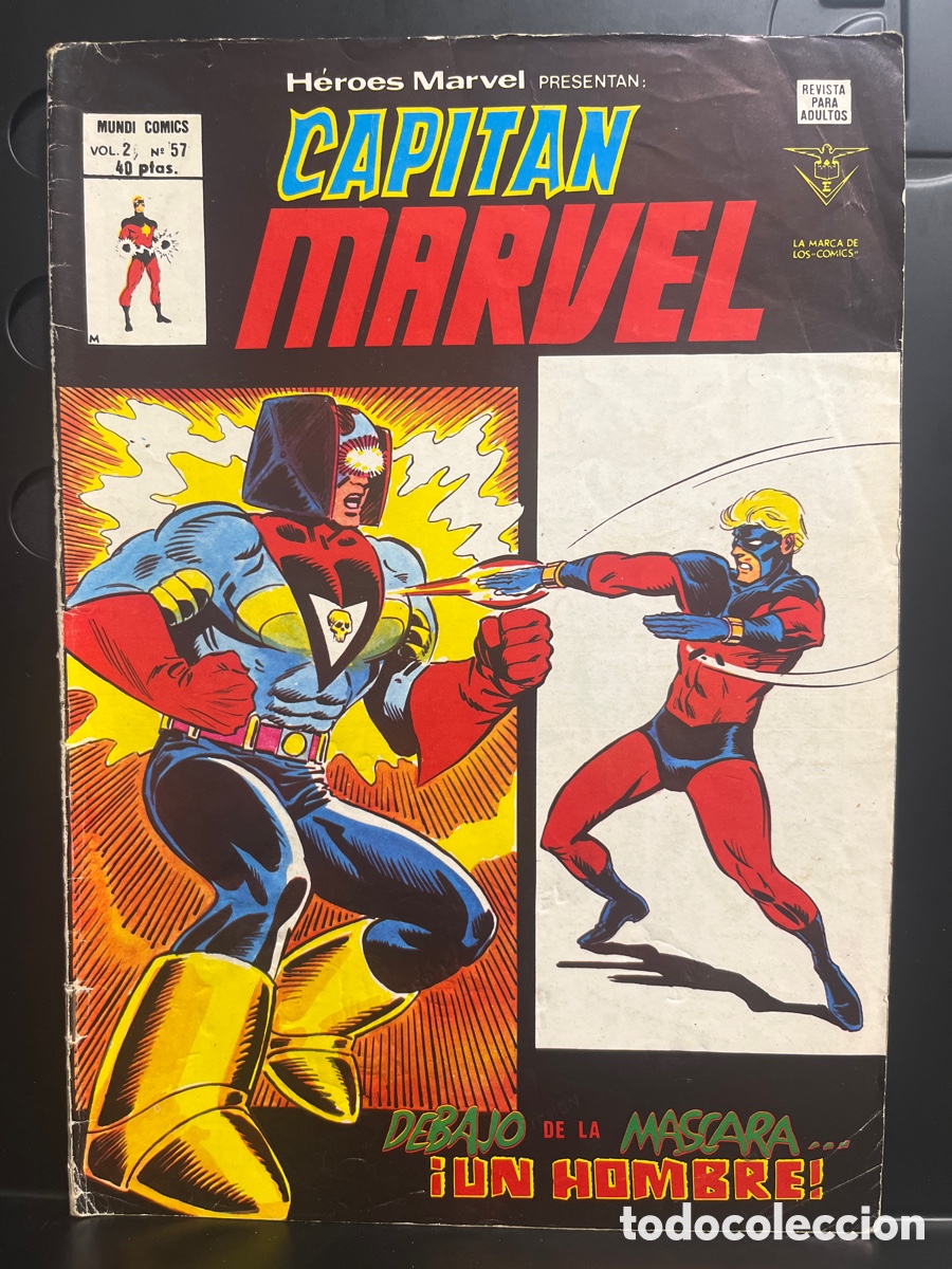 Comics: H&Eacute;ROES MARVEL PRESENTAN VOL.2 N.57 CAPIT&Aacute;N MARVEL : DEBAJO DE LA M&Aacute;SCARA UN HOMBRE (1975/1980)