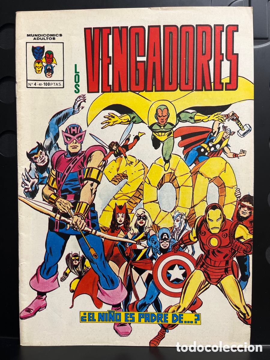 Fumetti: LOS VENGADORES VOL.3 N.4 EL NI&Ntilde;O ES PADRE DE &hellip; MUNDICOMICS ( 1981/1982 )