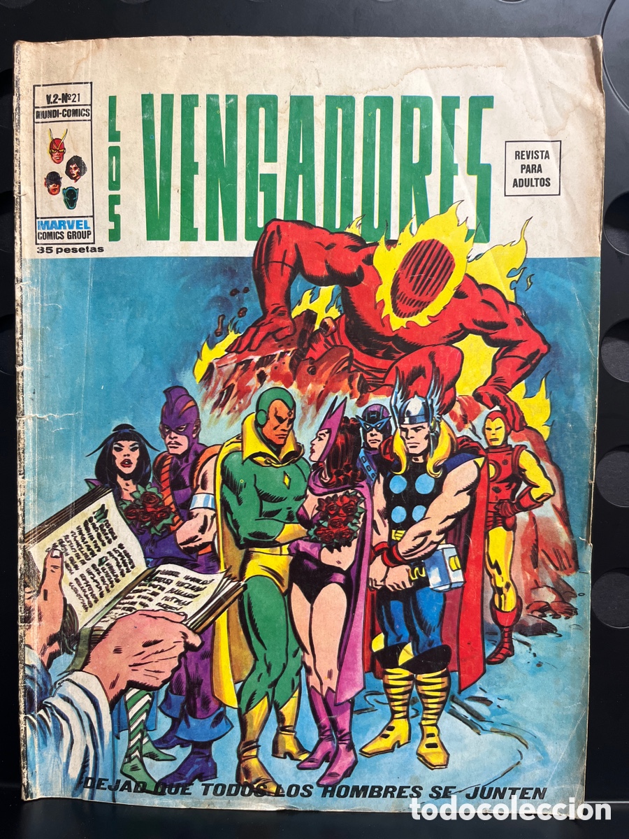 Comics: LOS VENGADORES VOL.2 N.21 DEJAD QUE TODOS LOS HOMBRES SE JUNTEN MUNDI-COMICS ( 1974/1980 )