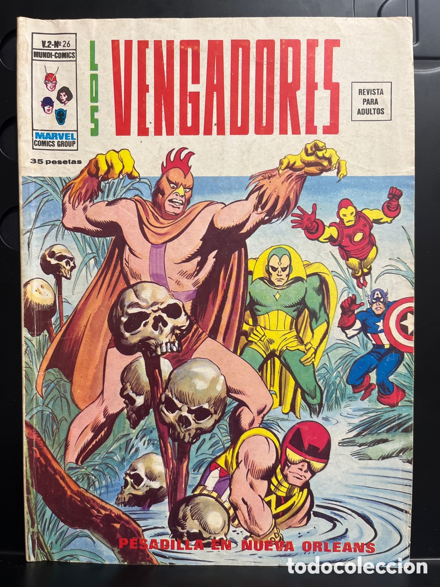 Comics: LOS VENGADORES VOL.2 N.26 PESADILLA EN NUEVA ORLEANS MUNDI-COMICS ( 1974/1980 )