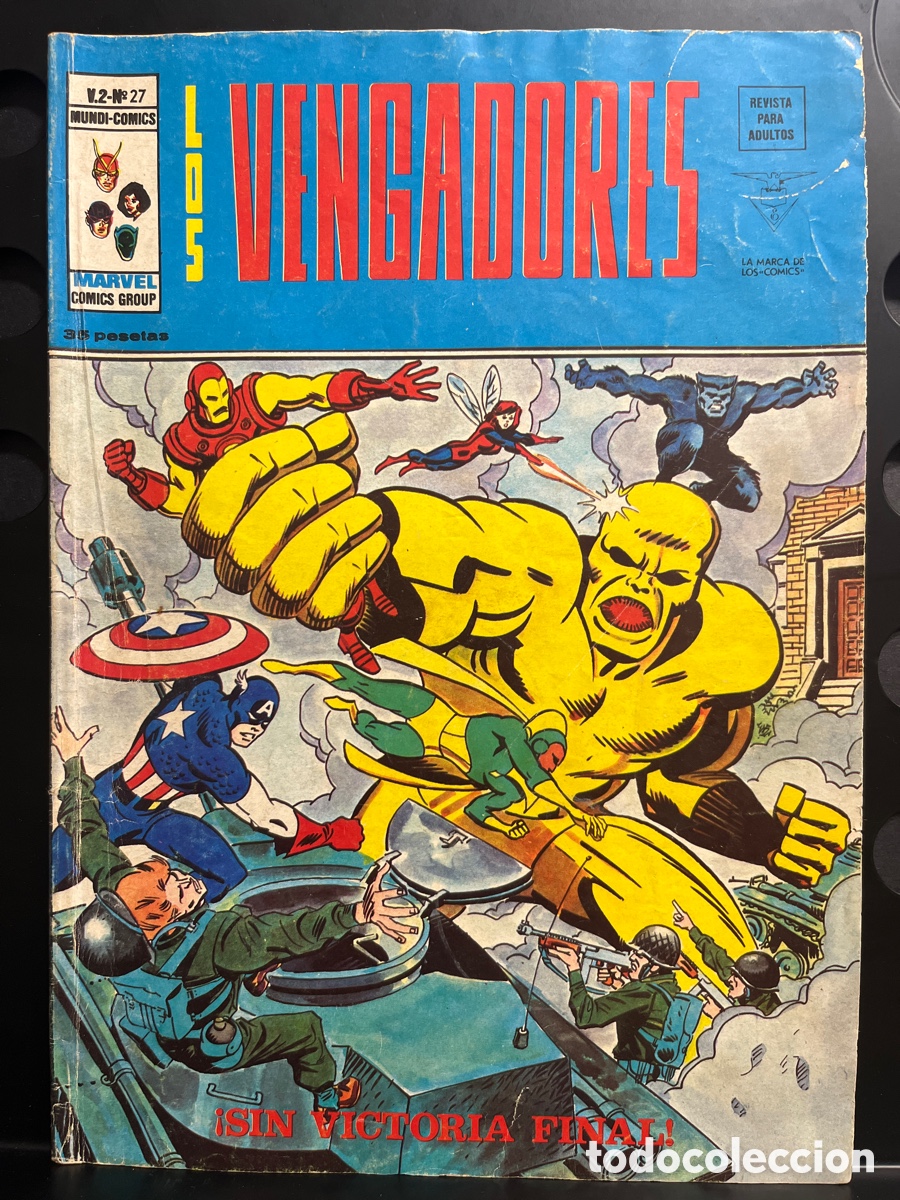 Comics: LOS VENGADORES VOL.2 N.27 SIN VICTORIA FINAL MUNDI-COMICS ( 1974/1980 )