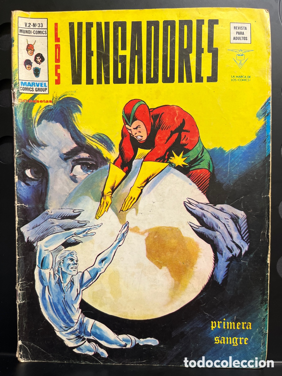 Comics : LOS VENGADORES VOL.2 N.33 PRIMERA SANGRE MUNDI-COMICS ( 1974/1980 )