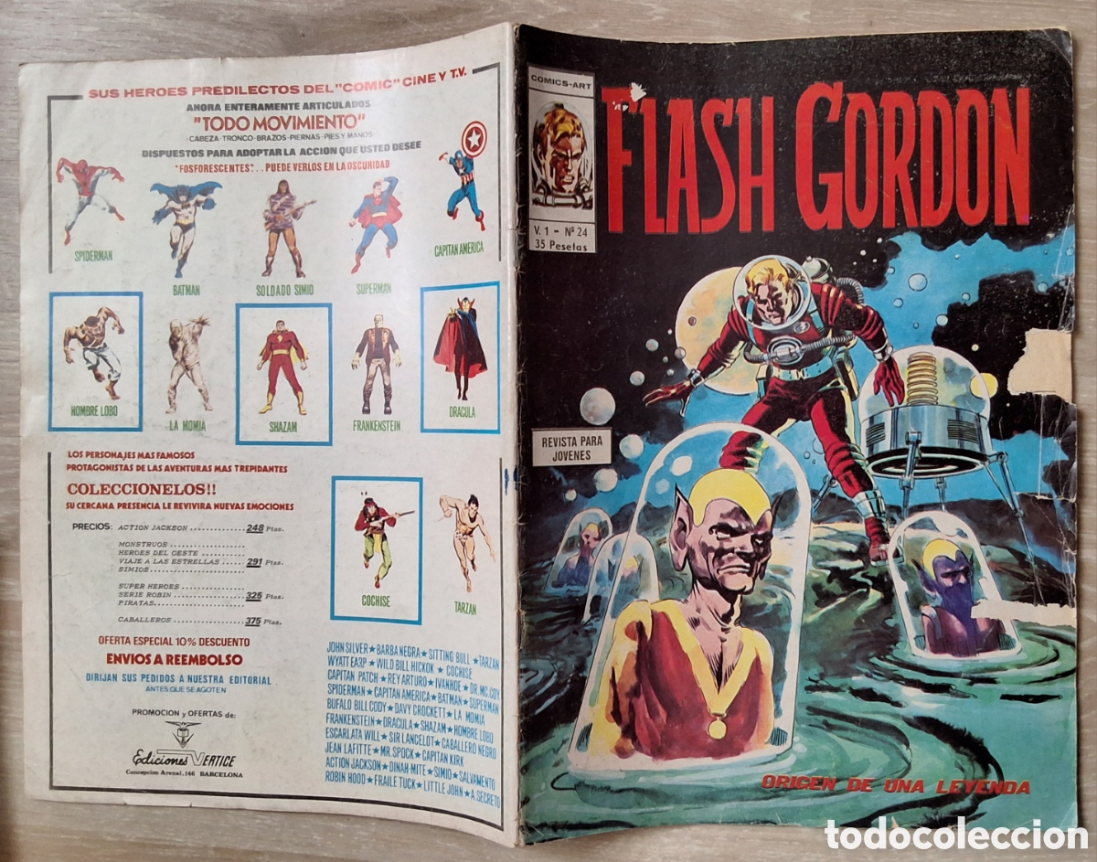 Comics : Flash gordon comic volumen 1 n&uacute;mero 24 edita vertice