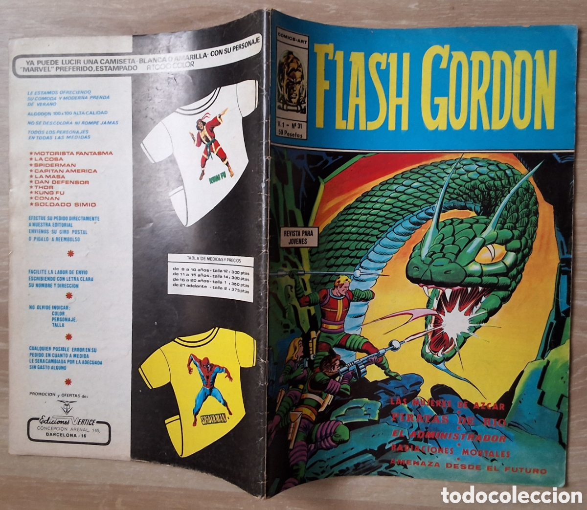 Comics : Flash gordon comic volumen 1 n&uacute;mero 31 edita vertice