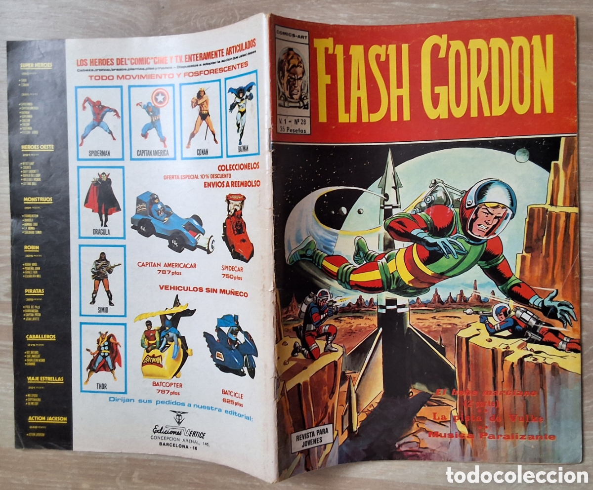 C&oacute;mics: Flash gordon comic volumen 1 n&uacute;mero 28 edita vertice - Foto 1