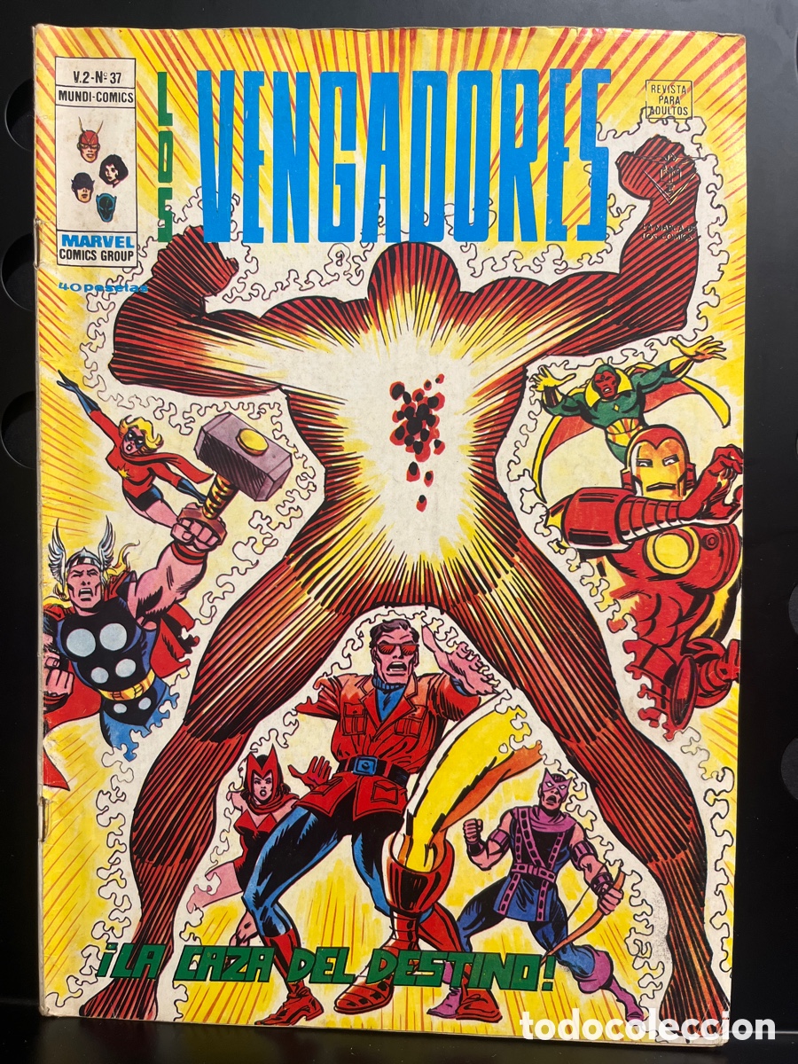 Comics: LOS VENGADORES VOL.2 N.37 LA CAZA DEL DESTINO MUNDI-COMICS ( 1974/1980 )