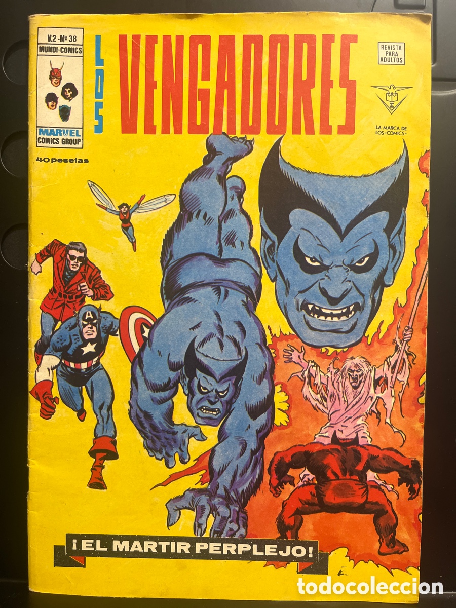 Comics: LOS VENGADORES VOL.2 N.38 EL M&Aacute;RTIR PERPLEJO MUNDI-COMICS ( 1974/1980 )