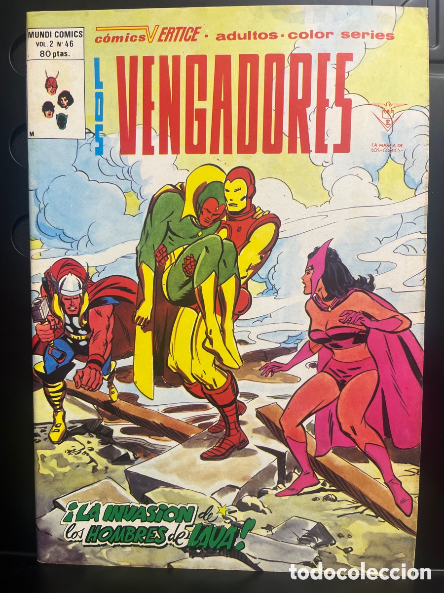 Comics: LOS VENGADORES VOL.2 N.46 LA INVASI&Oacute;N DE LOS HOMBRES DE LAVA MUNDI-COMICS ( 1974/1980 )