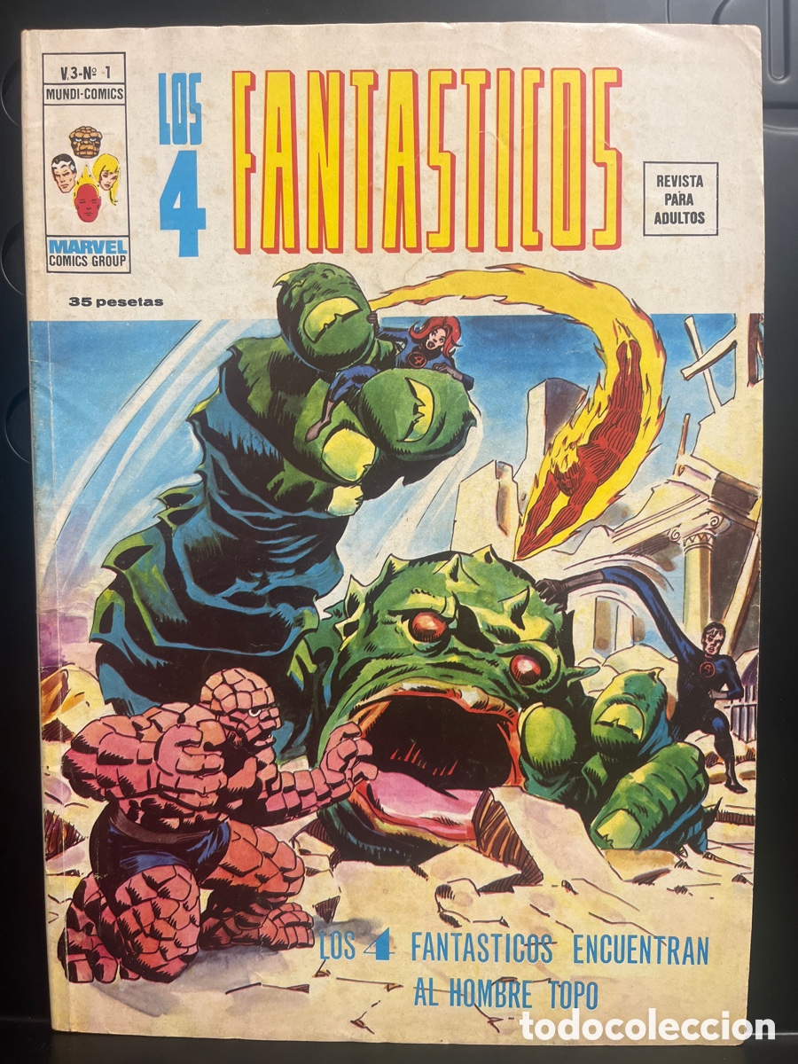 Comics: LOS 4 FANT&Aacute;STICOS VOL.3 N.1 LOS 4 FANT&Aacute;STICOS ENCUENTRAN AL HOMBRE TOPO MUNDI-C&Oacute;MICS ( 1977/1980 )