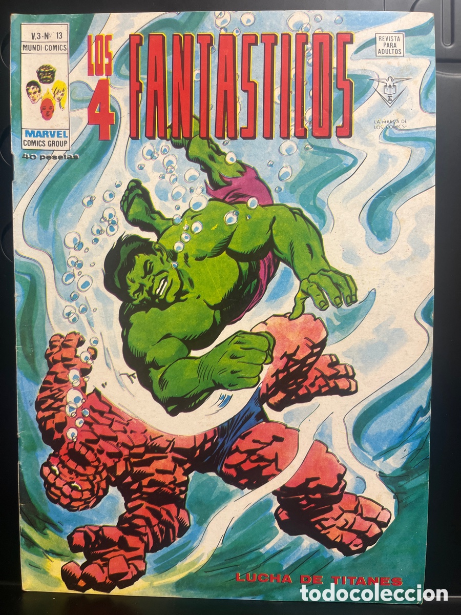Comics: LOS 4 FANT&Aacute;STICOS VOL.3 N.13 LUCHA DE TITANES MUNDI-C&Oacute;MICS ( 1977/1980 )