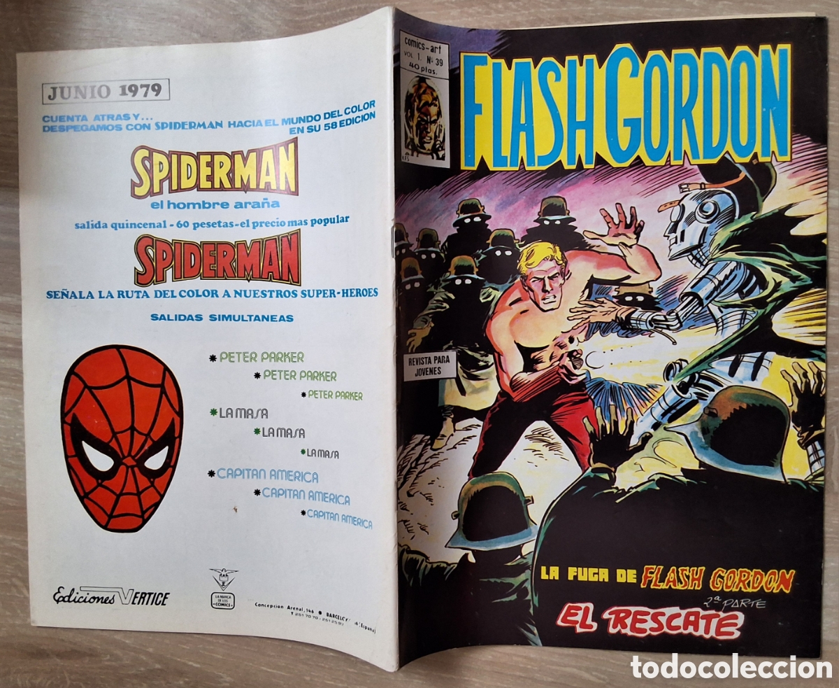 C&oacute;mics: Flash gordon comic volumen 1 n&uacute;mero 39 edita vertice - Foto 1