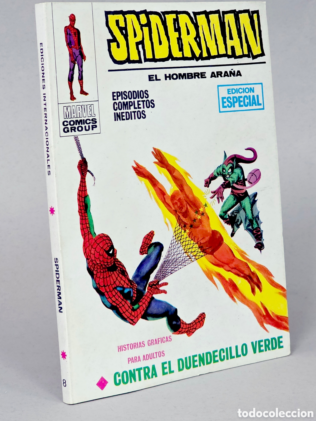 Comics: C&Oacute;MIC SPIDERMAN 8 CONTRA EL DUENDECILLO VERDE VOL.1 TACO VERTICE MARVEL (SPIDER-MAN) COMO DE KIOSCO