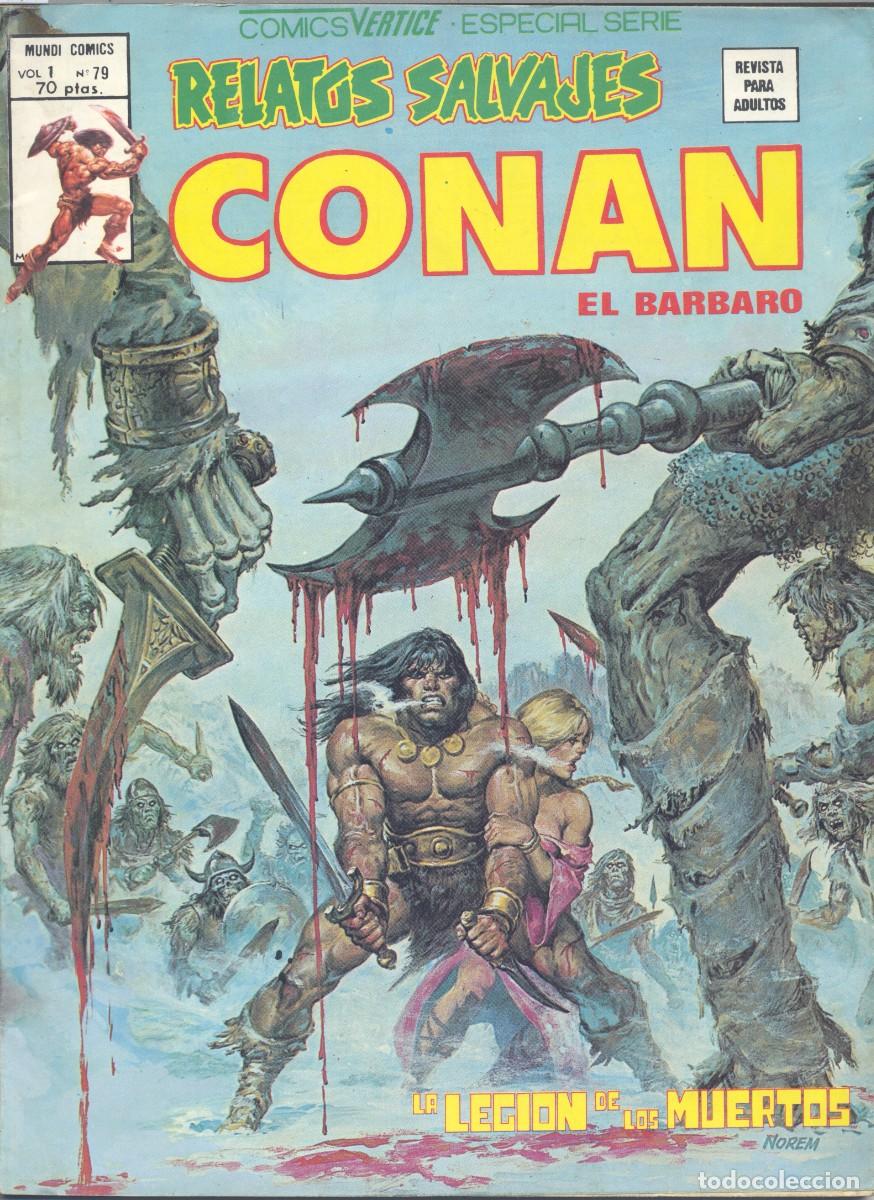 Comics: CONAN 79. V1. EDITORIAL V&Eacute;RTICE, 1979. RELATOS SALVAJES. (CAJA 2)