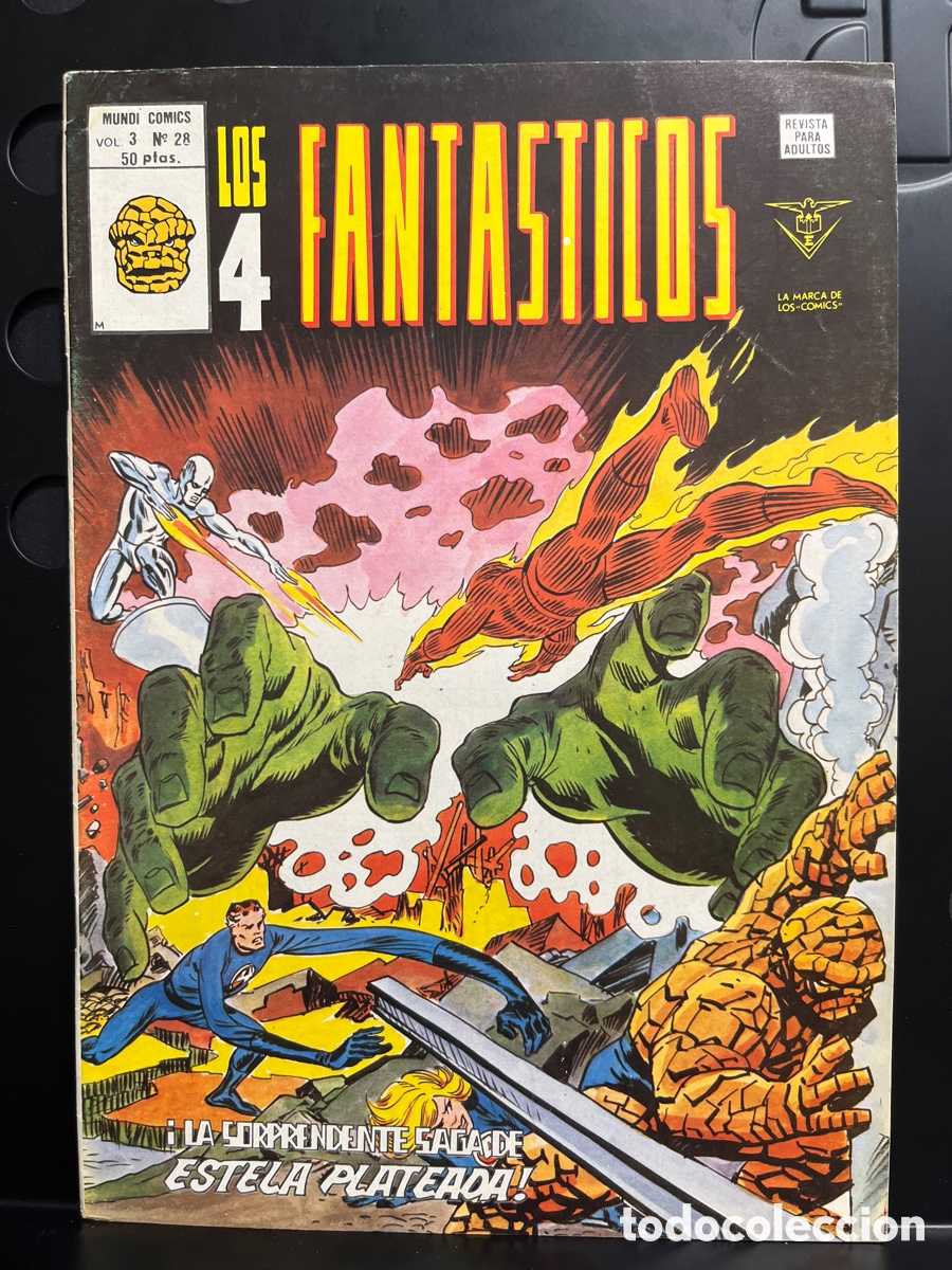 Comics: LOS 4 FANT&Aacute;STICOS VOL.3 N.28 LA SORPRENDENTE SAGA DE ESTRELLA PLATEADA MUNDI-C&Oacute;MICS ( 1977/1980 )
