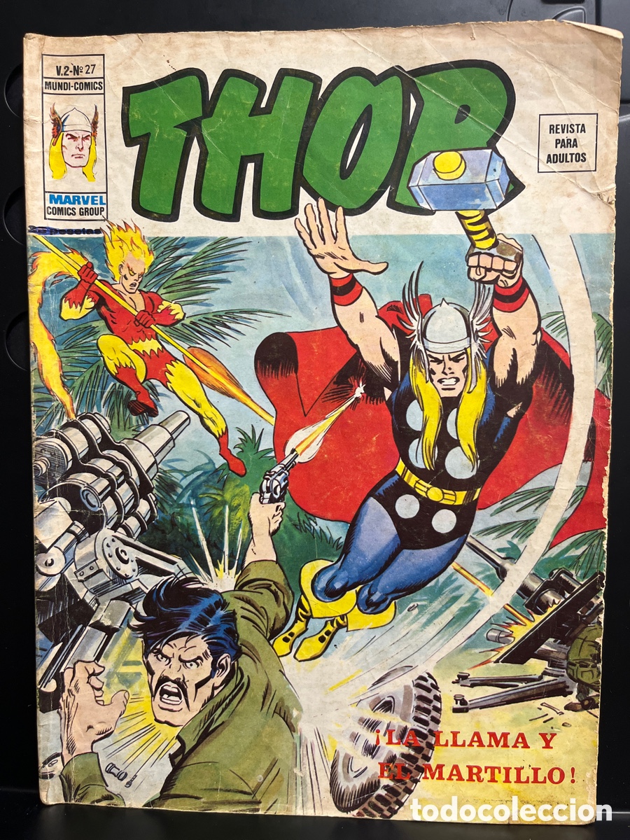 Comics: THOR VOL.2 N.27 LA LLAMA Y EL MARTILLO MUNDI-C&Oacute;MICS ( 1974/1980 )
