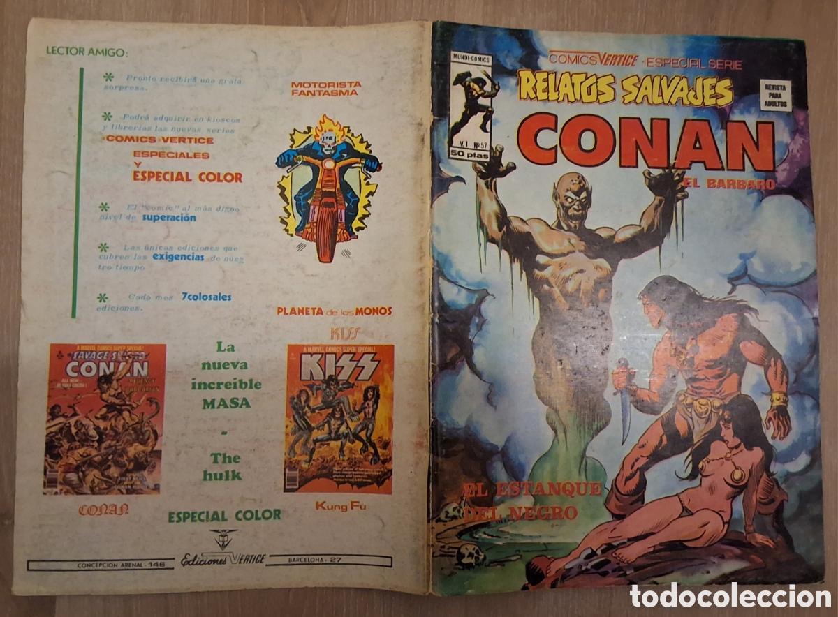 Comics : Conan el barbaro relatos salvajes comic volumen 1 n&uacute;mero 57 edita vertice