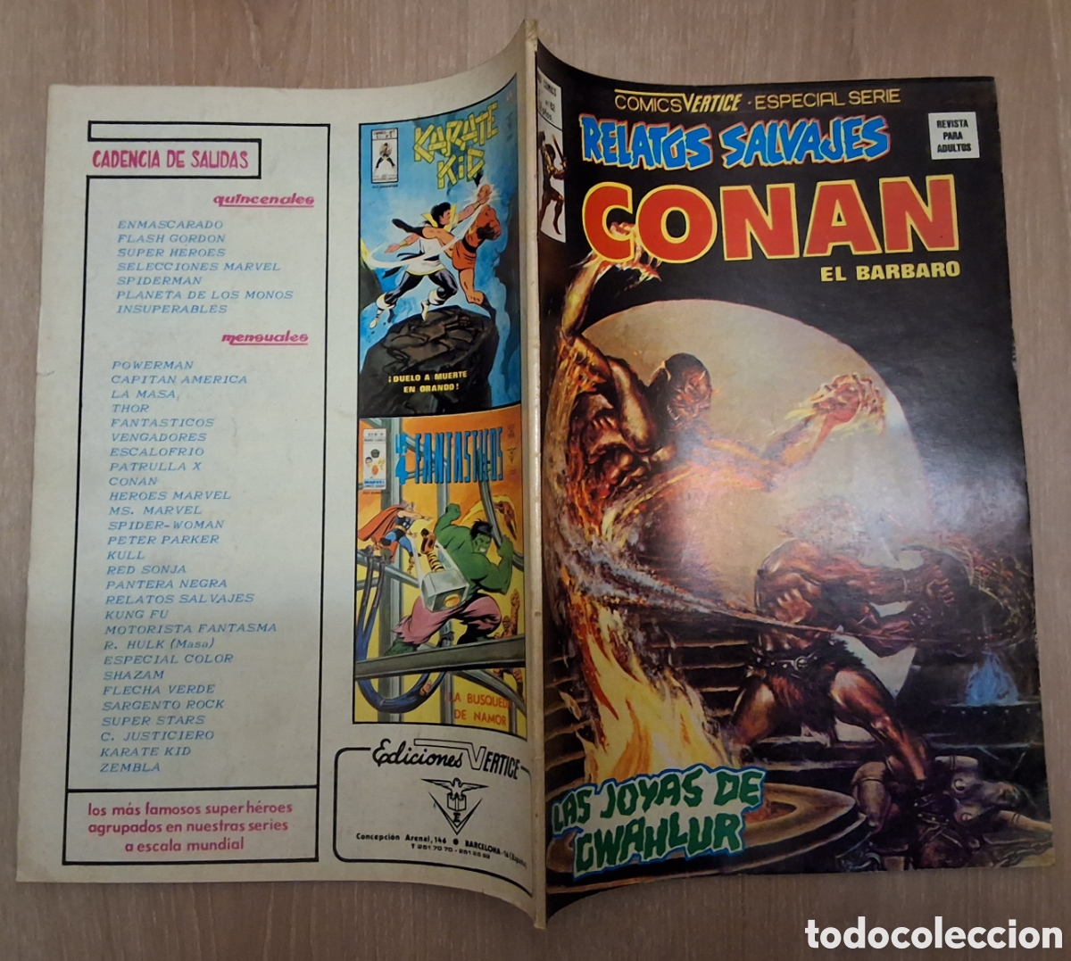 Comics : Conan el barbaro relatos salvajes comic volumen 1 n&uacute;mero 62 edita vertice
