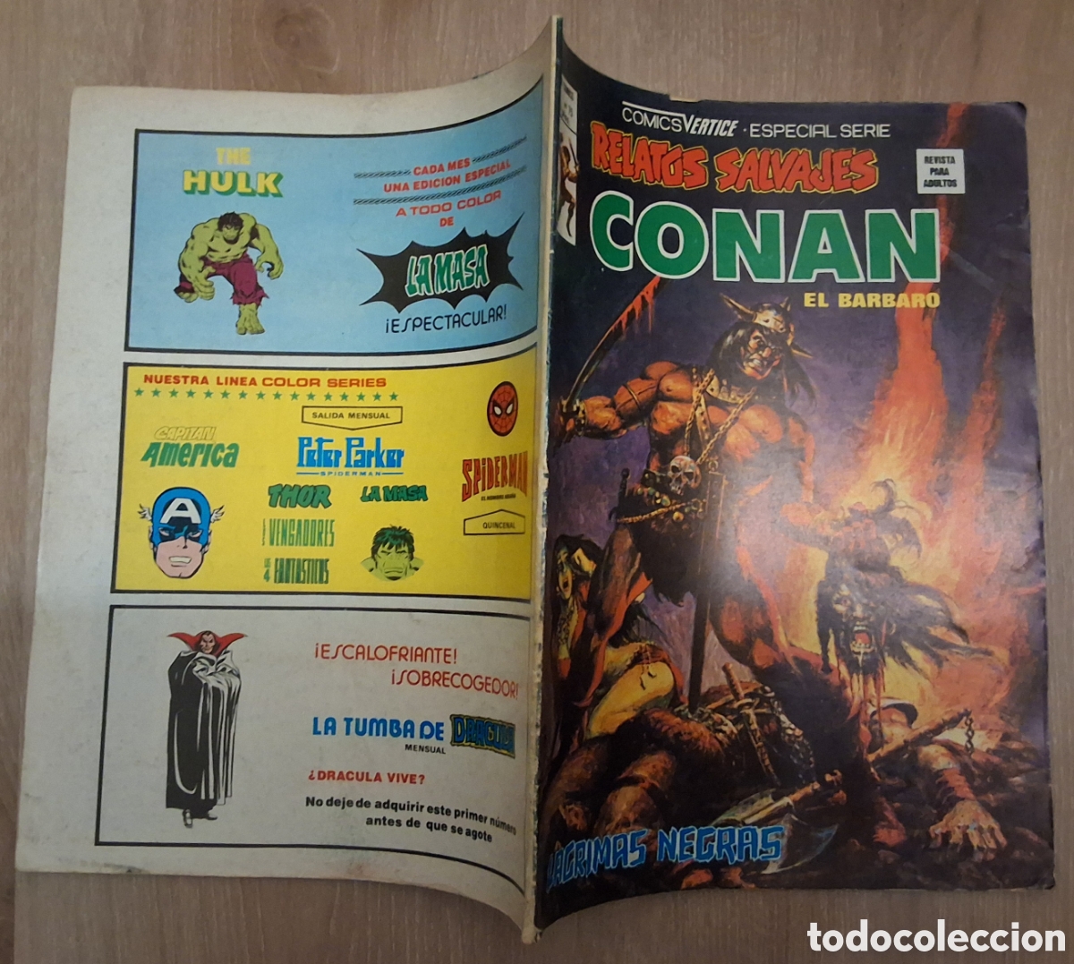 C&oacute;mics: Conan el barbaro relatos salvajes comic volumen 1 n&uacute;mero 75 edita vertice