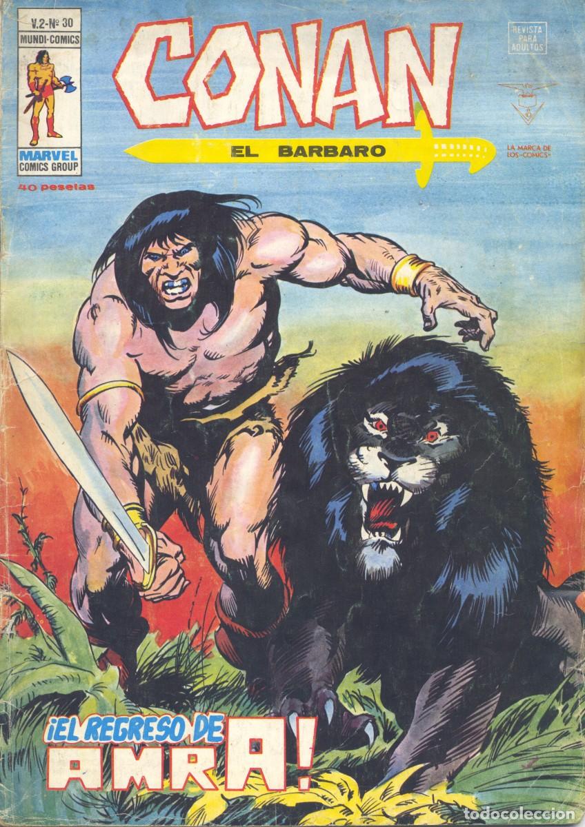 Comics : CONAN EL B&Aacute;RBARO 30. EDITORIAL V&Eacute;RTICE. ROY THOMAS Y BUSCEMA (CAJA 2)