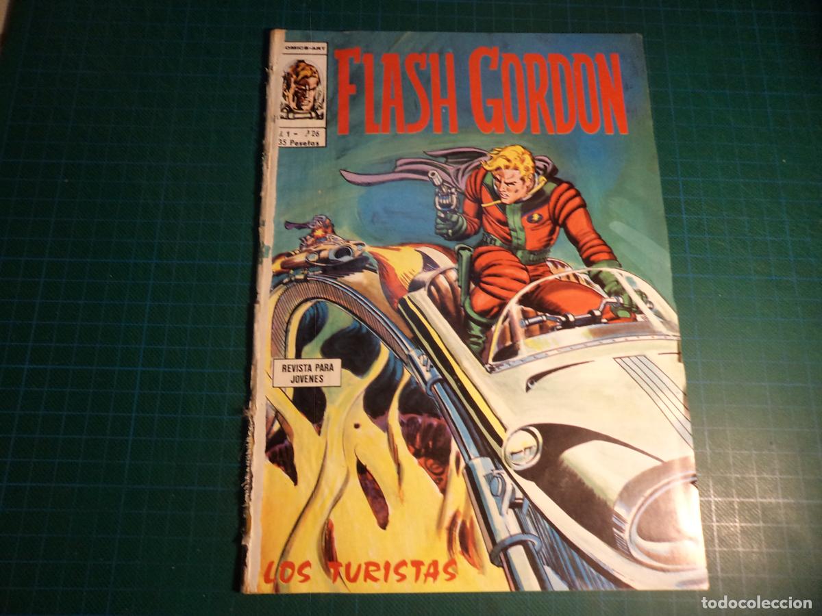 Comics: Flash Gordon Vol 1. N&ordm; 26. Vertice. Procede de encuadernacion. Lomo deteriorado. (Ref. 13-B)