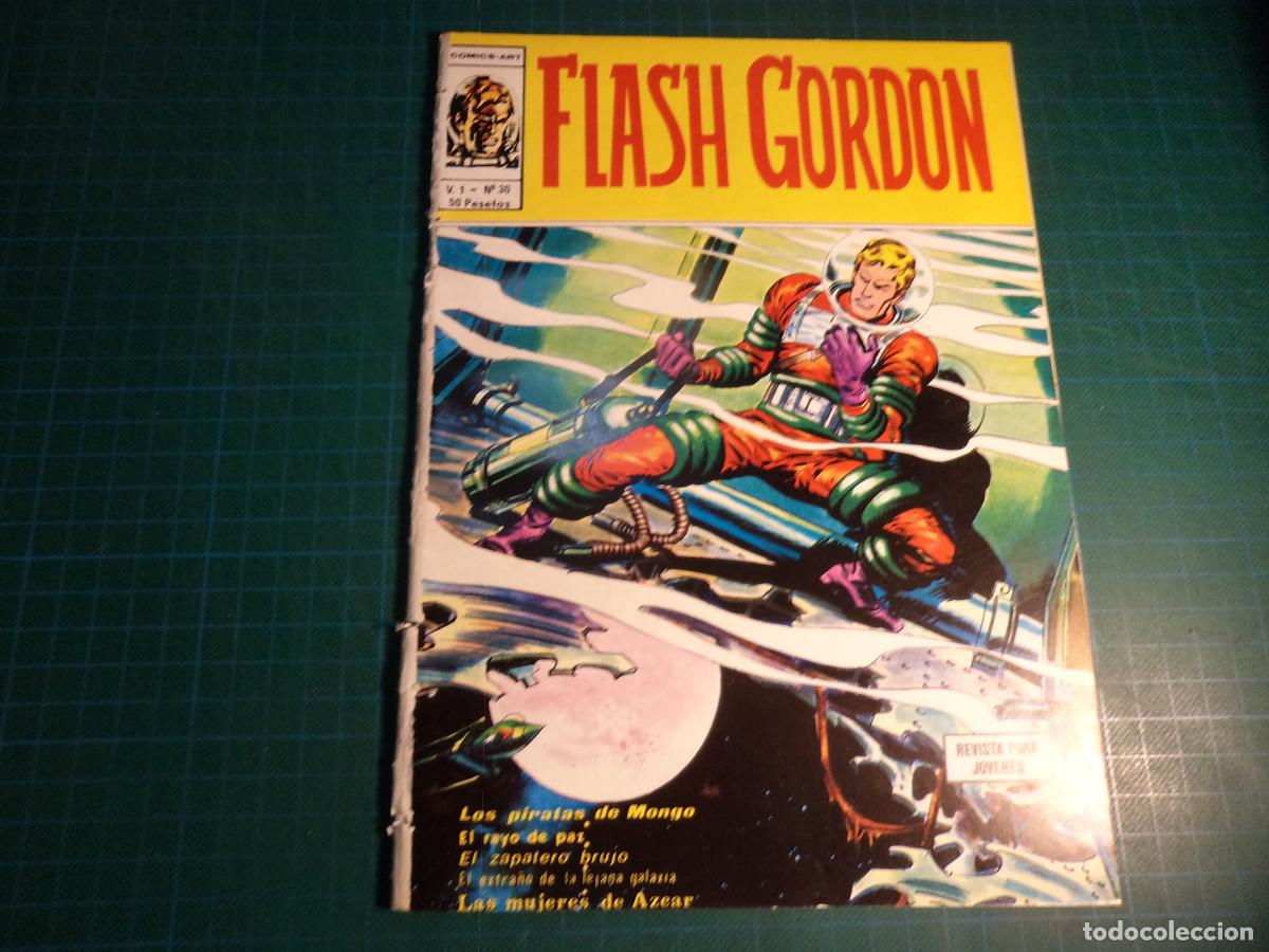 Comics: Flash Gordon Vol 1. N&ordm; 30. Vertice. Procede de encuadernacion. Lomo deteriorado. (Ref. 13-B)