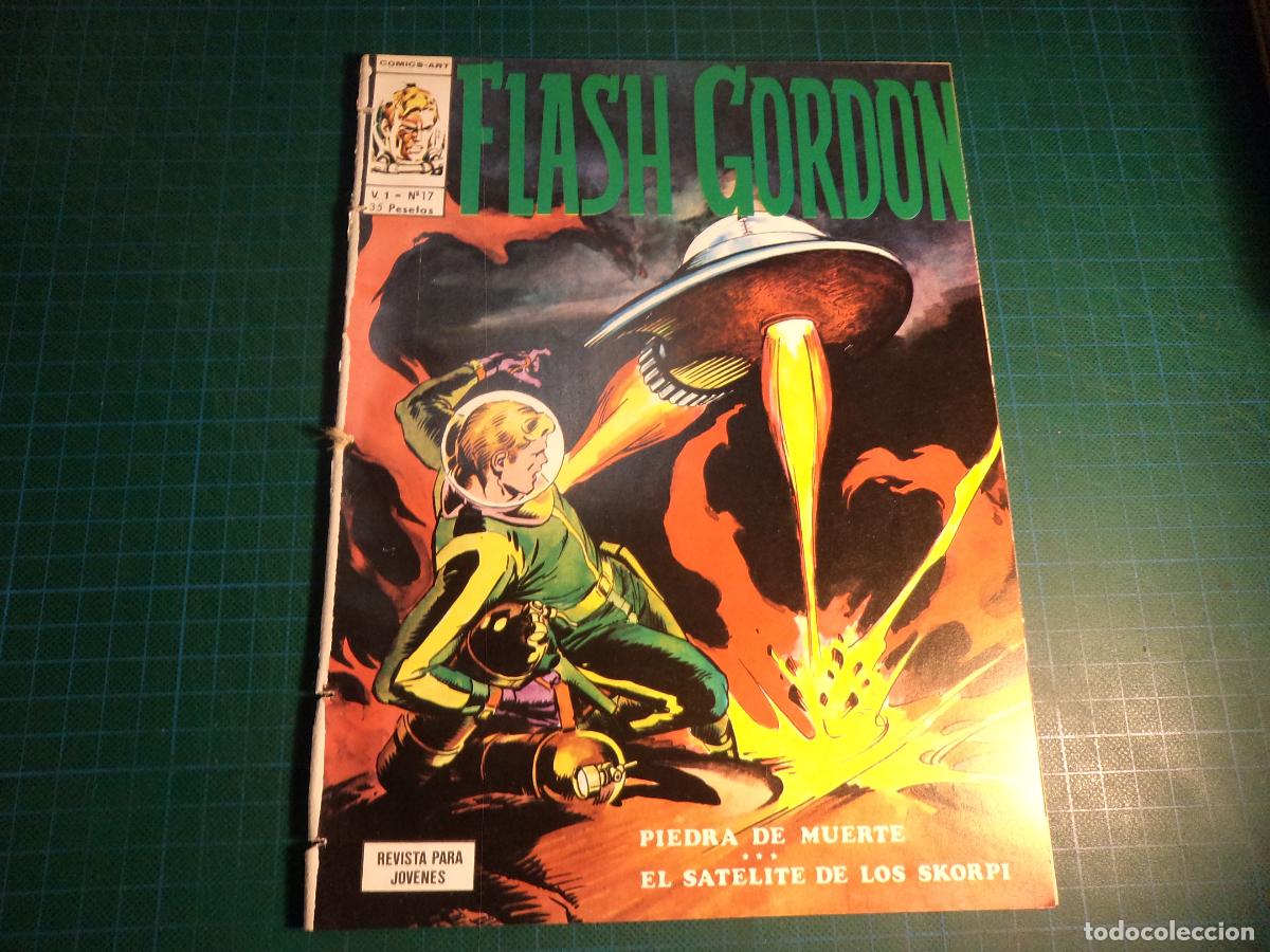 Comics: Flash Gordon Vol 1. N&ordm; 17. Vertice. Procede de encuadernacion. Lomo deteriorado. (Ref. 13-B)