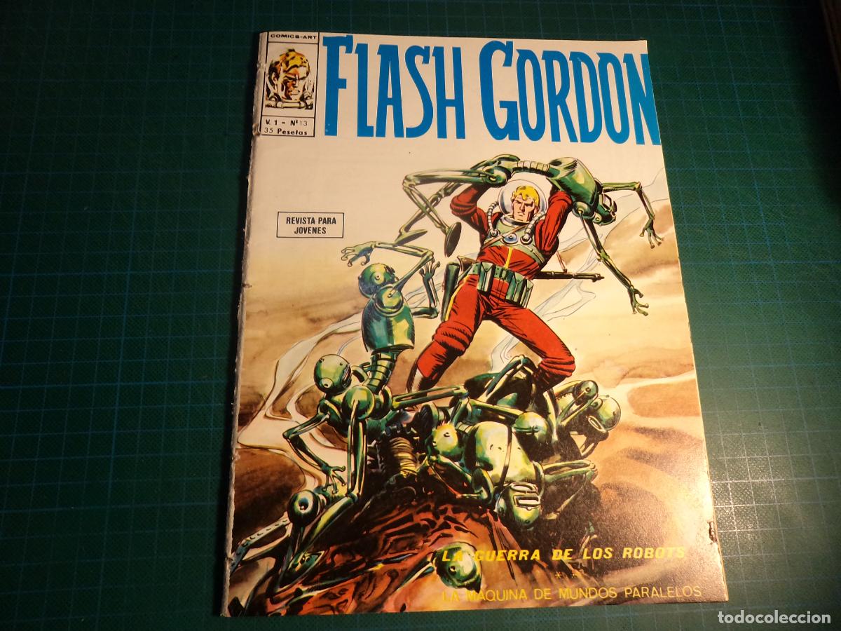 Comics: Flash Gordon Vol 1. N&ordm; 13. Vertice. Procede de encuadernacion. Lomo deteriorado. (Ref. 13-B)