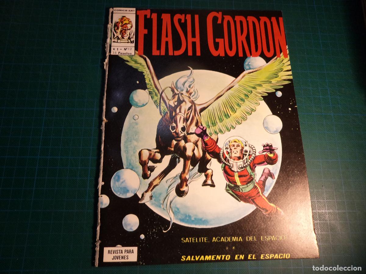 Comics: Flash Gordon Vol 1. N&ordm; 12. Vertice. Procede de encuadernacion. Lomo deteriorado. (Ref. 13-B)