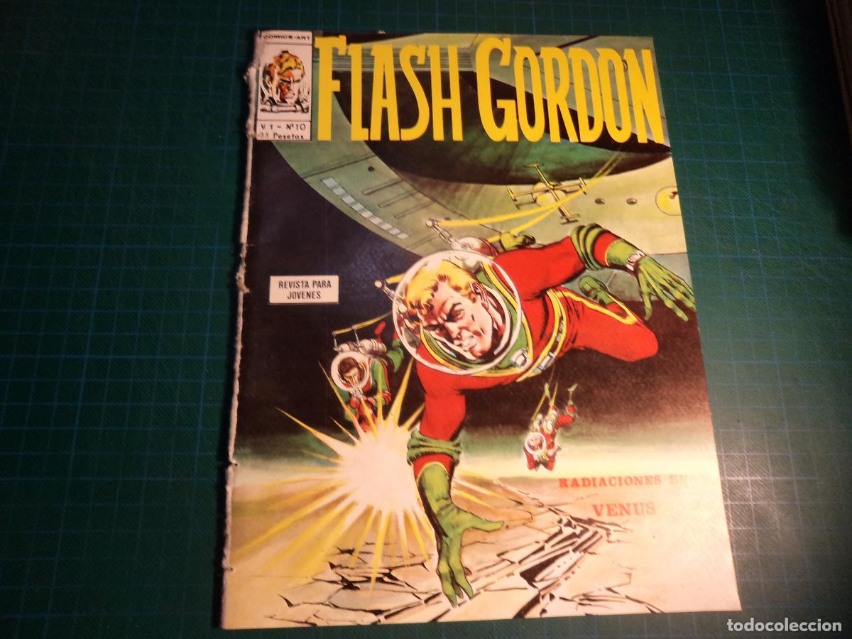 Comics: Flash Gordon Vol 1. N&ordm; 10. Vertice. Procede de encuadernacion. Lomo deteriorado. (Ref. 13-B)