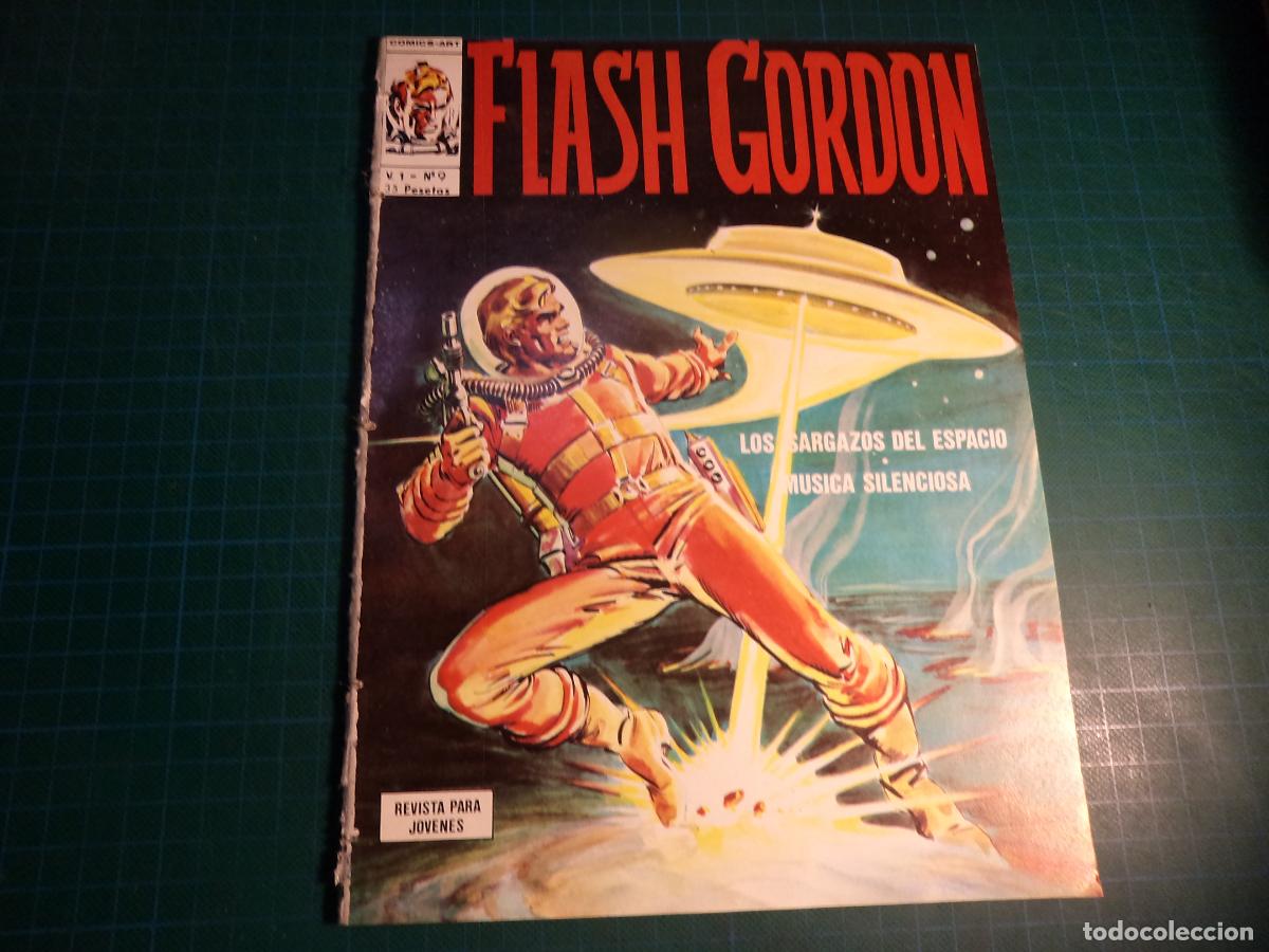 Comics: Flash Gordon Vol 1. N&ordm; 9. Vertice. Procede de encuadernacion. Lomo deteriorado. (Ref. 13-B)