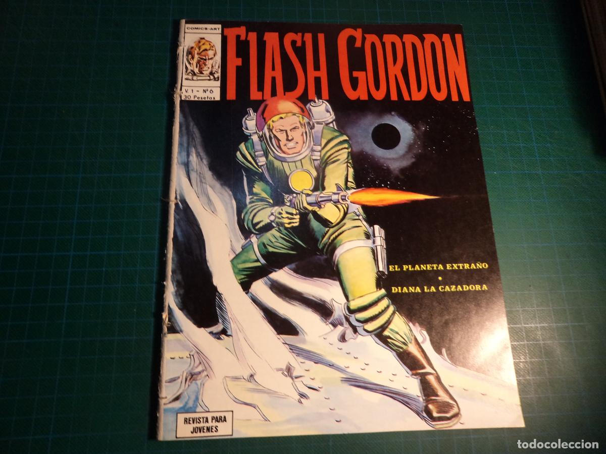 Comics: Flash Gordon Vol 1. N&ordm; 6. Vertice. Procede de encuadernacion. Lomo deteriorado. (Ref. 13-B)
